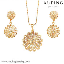 62424-Xuping Fashion Woman Jewlery engastado con oro de 18 quilates plateado